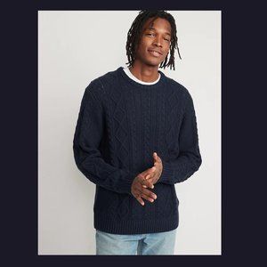 Old Navy | Sweaters | Nwt Mens Navy Cozy Cableknit Cotton Sweater Size Xl  Tall | Poshmark